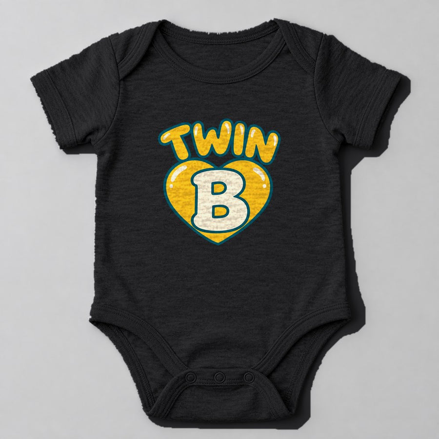 Twin B Baby Onesie in Black