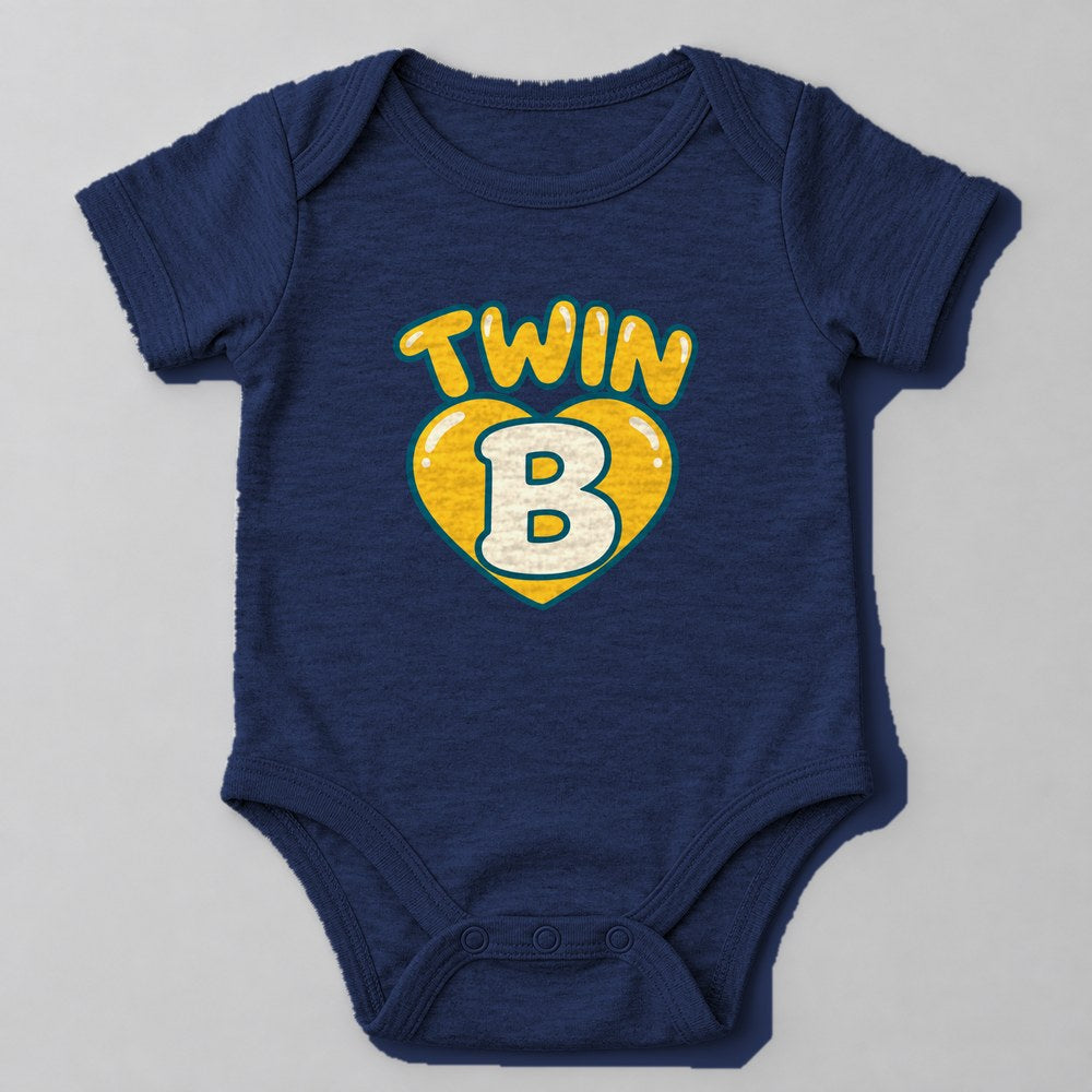 Twin B Baby Onesie in Navy