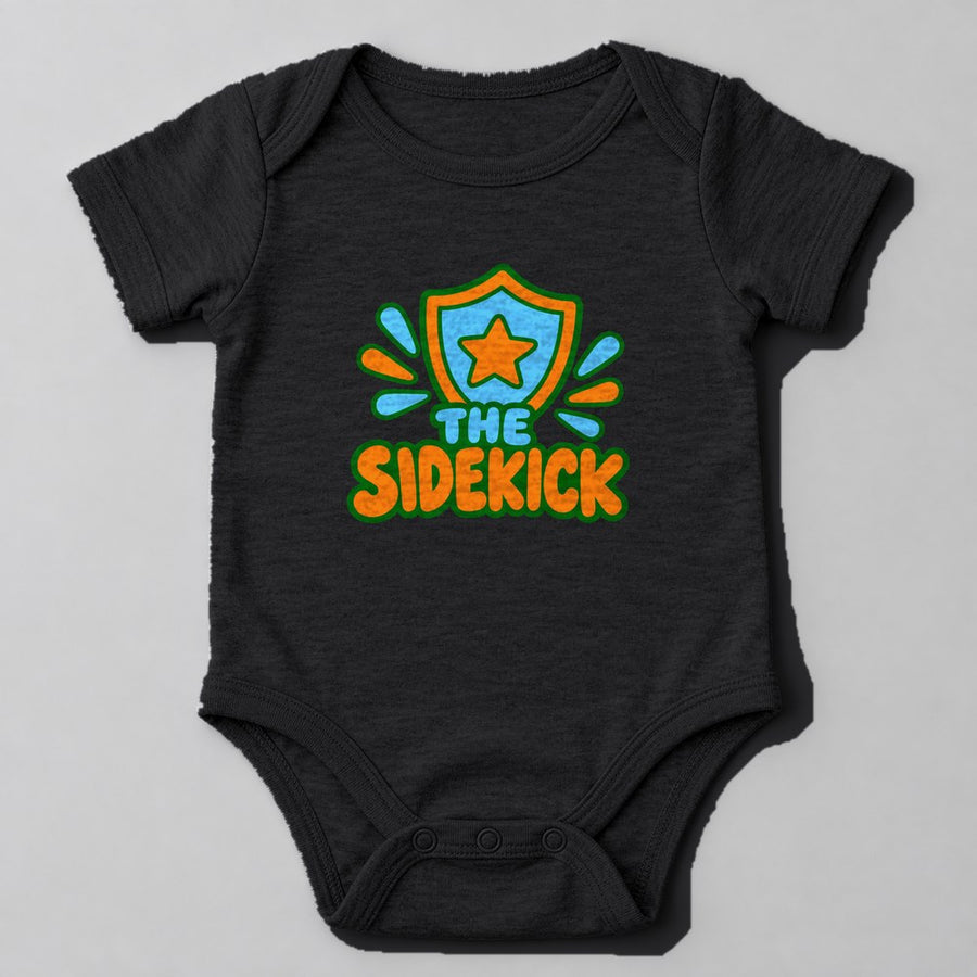 The Sidekick Baby Onesie in Black