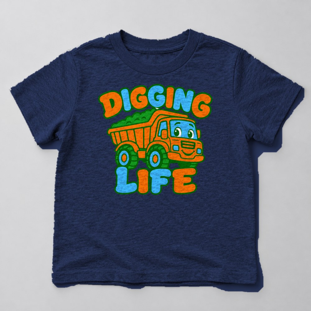 Digging Life Kids T-Shirt in Navy