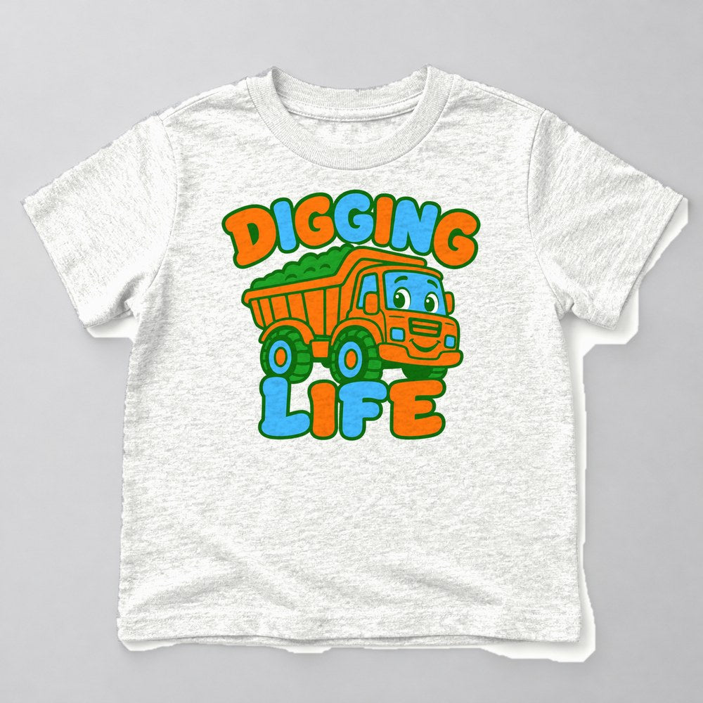 Digging Life Kids T-Shirt in White