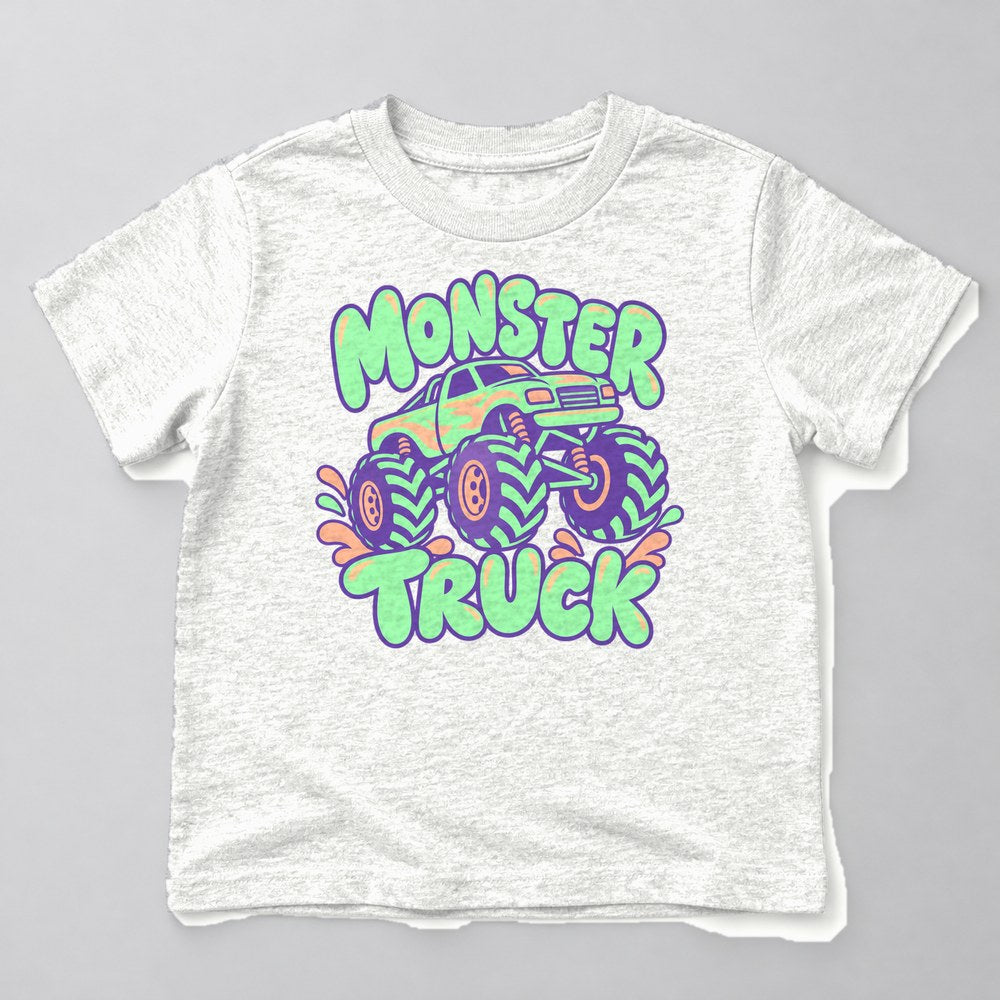 Monster Truck Kids T-Shirt in White