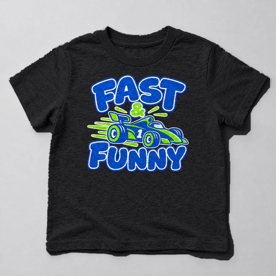 Fast & Funny Kids T-Shirt in Black