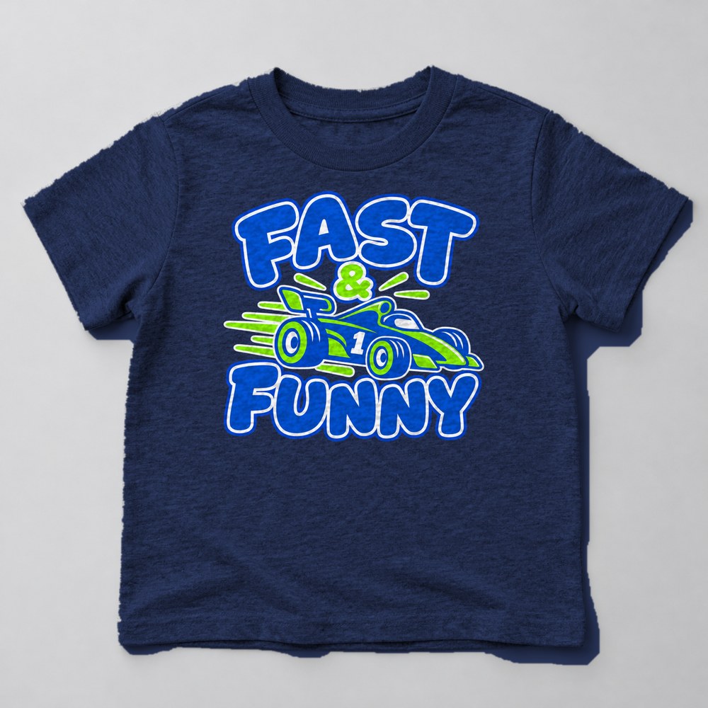 Fast & Funny Kids T-Shirt in Navy