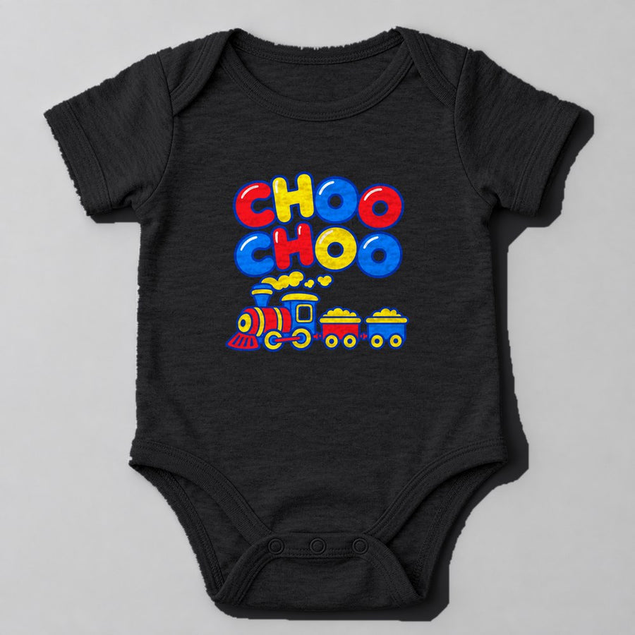 Choo Choo Baby Onesie in Black