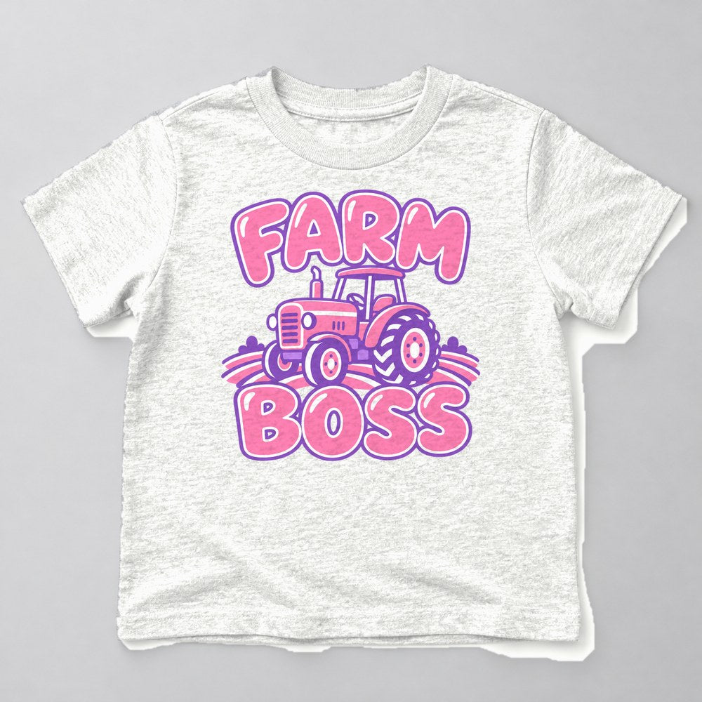 Farm Boss Kids T-Shirt in White