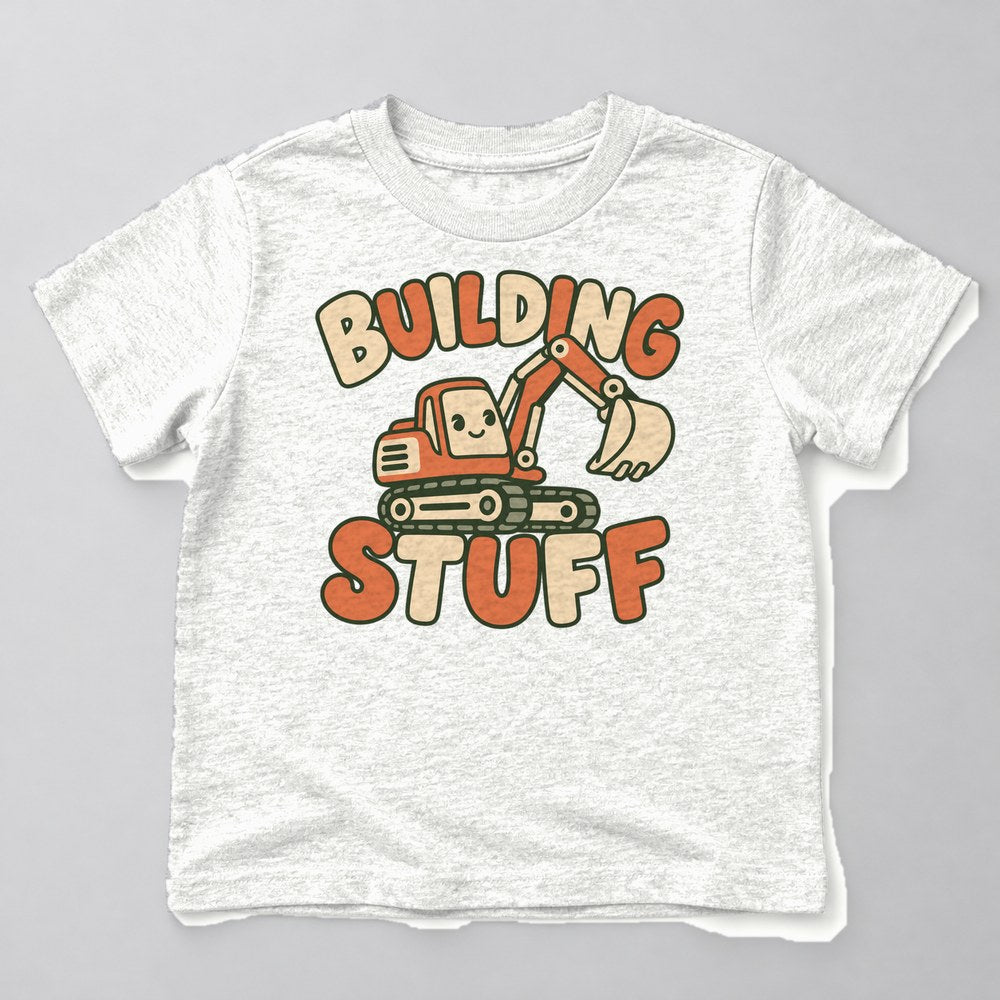 Building Stuff Kids T-Shirt in White