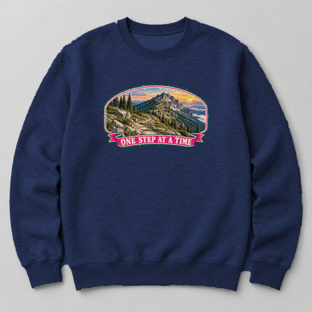 One Step at a Time Sweatshirt in Navy