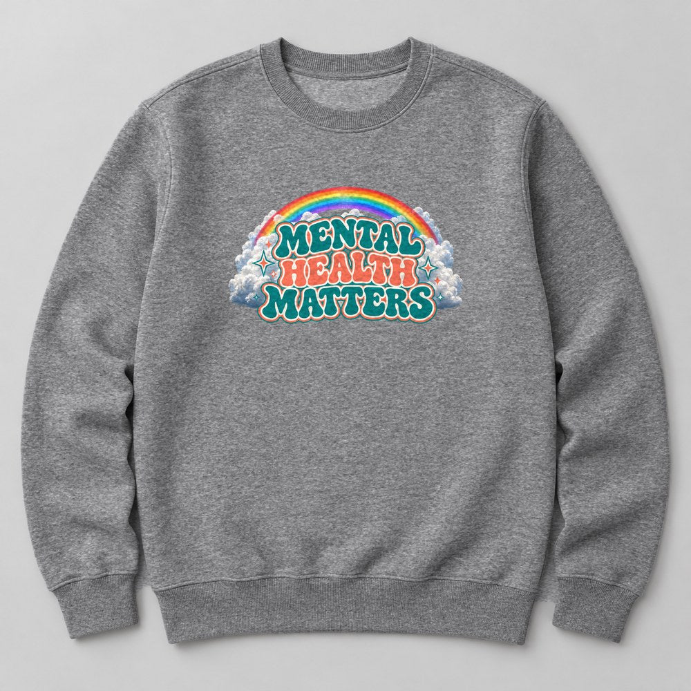 Mental Health Matters Sweatshirt in Heather Grey