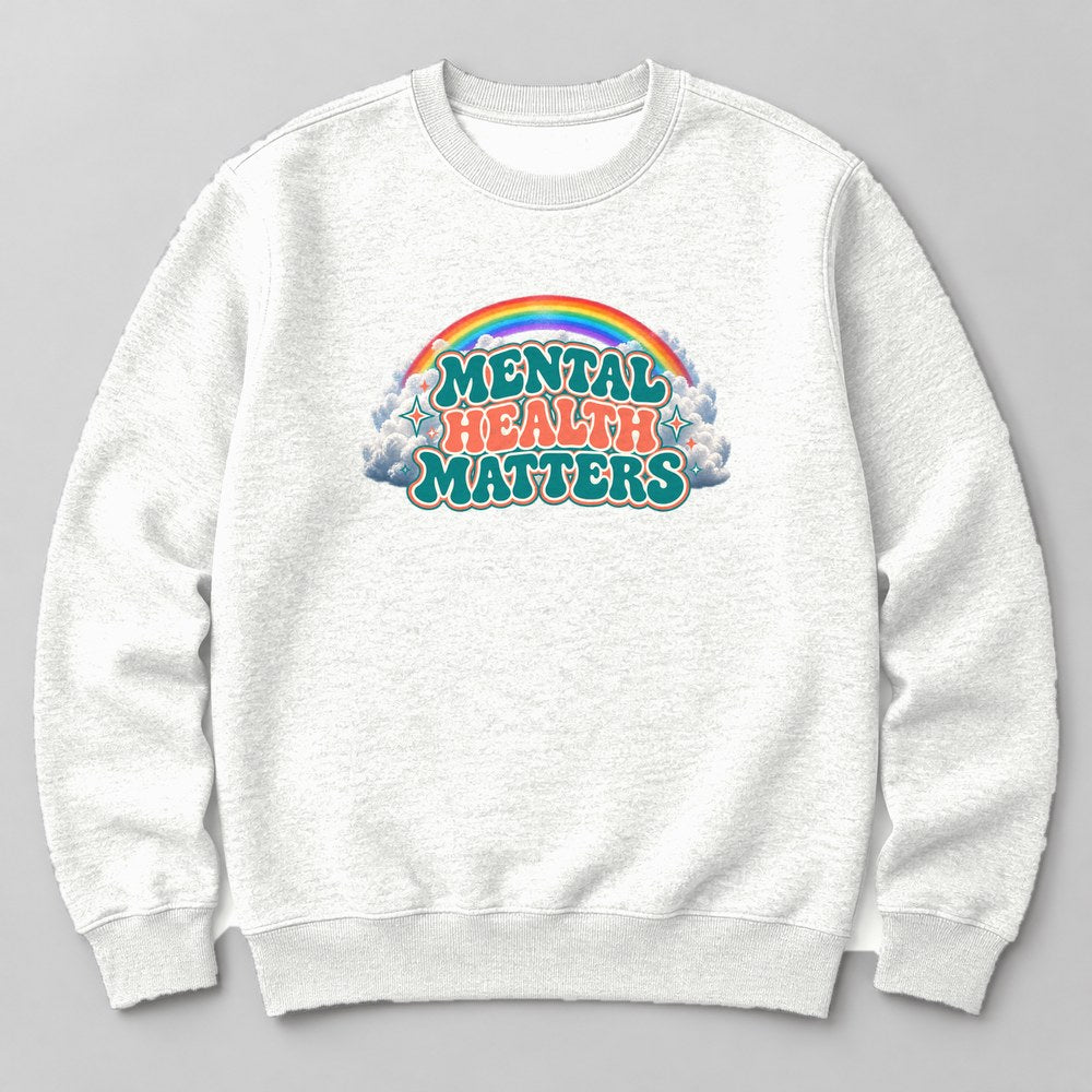 Mental Health Matters Sweatshirt in White