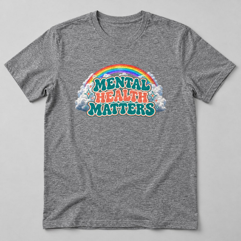 Mental Health Matters T-Shirt in Heather Grey