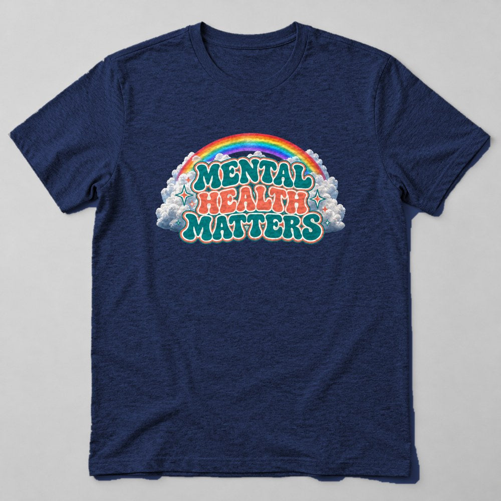 Mental Health Matters T-Shirt in Navy