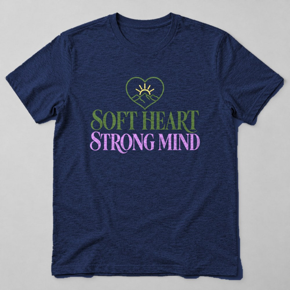 Soft Heart Strong Mind T-Shirt in Navy