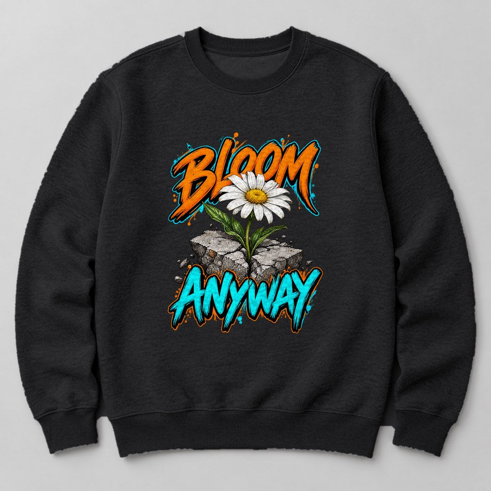 Bloom Anyway Sweatshirt in Black