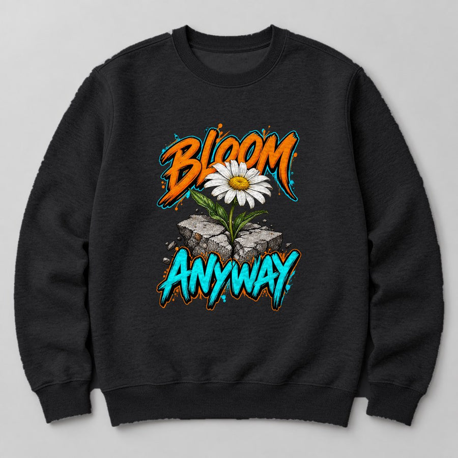 Bloom Anyway Sweatshirt in Black