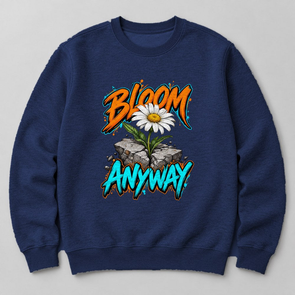 Bloom Anyway Sweatshirt in Navy
