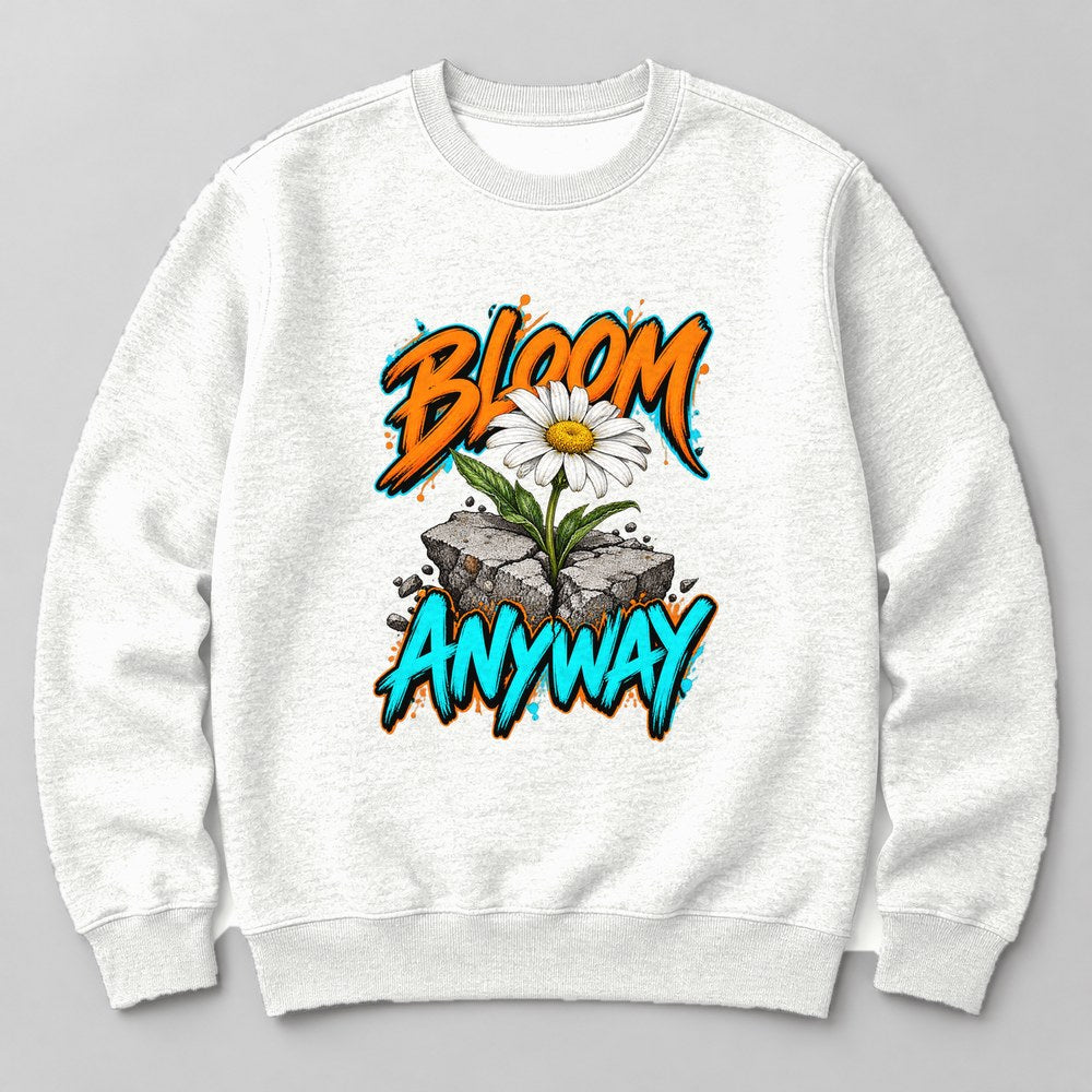 Bloom Anyway Sweatshirt in White