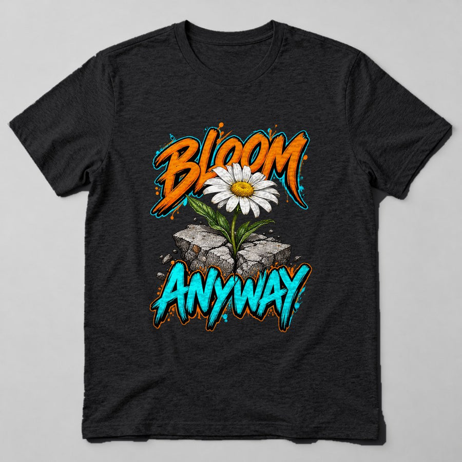 Bloom Anyway T-Shirt in Black