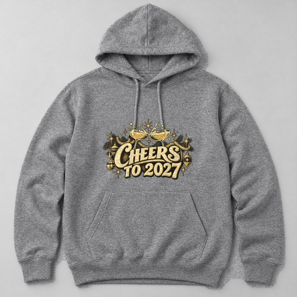 Cheers to 2027 Hoodie in Heather Grey