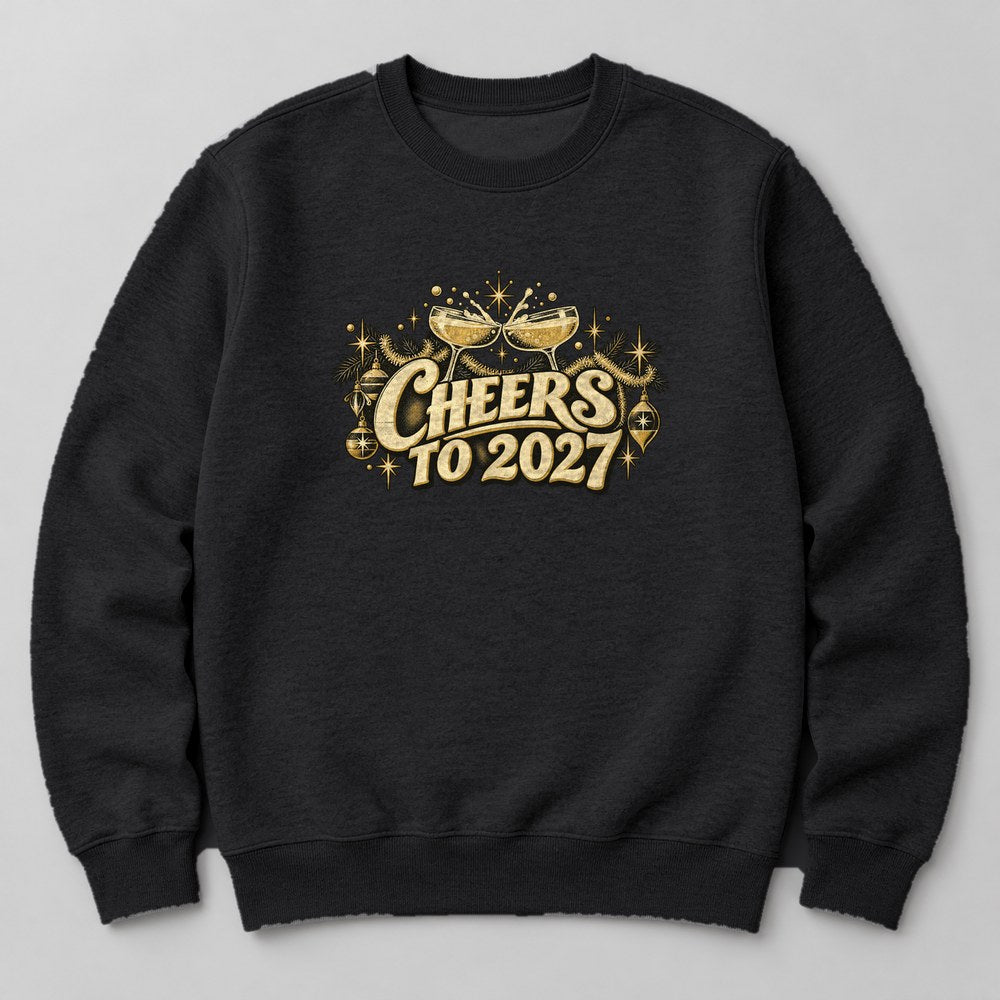 Cheers to 2027 Sweatshirt in Black