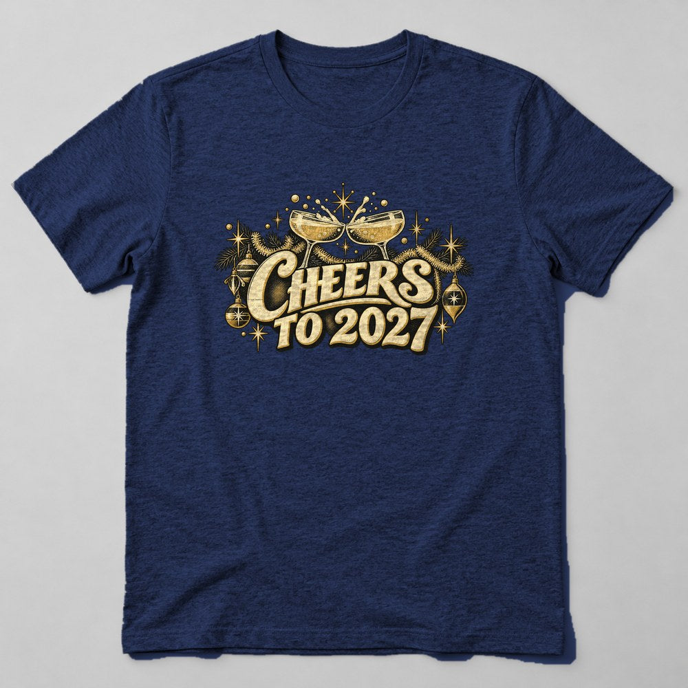 Cheers to 2027 T-Shirt in Navy