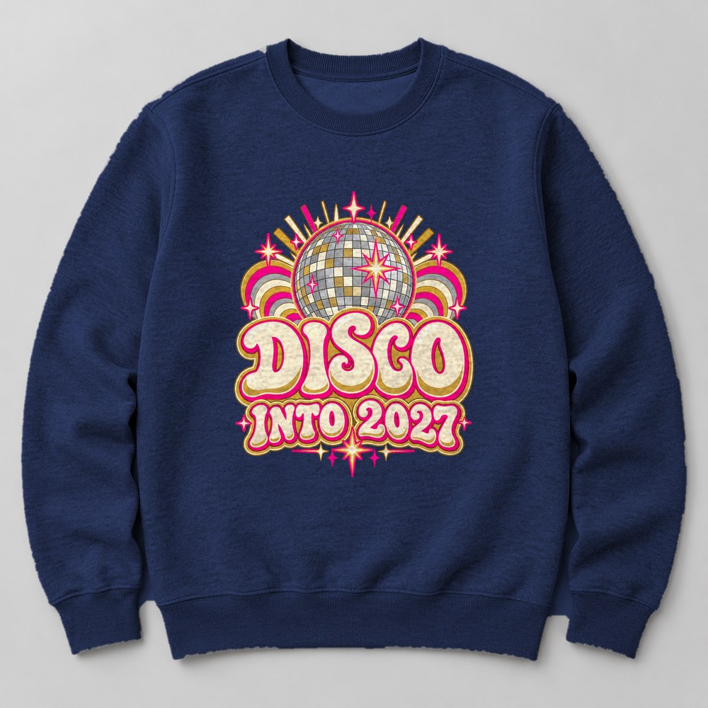 Disco Into 2027 Sweatshirt in Navy