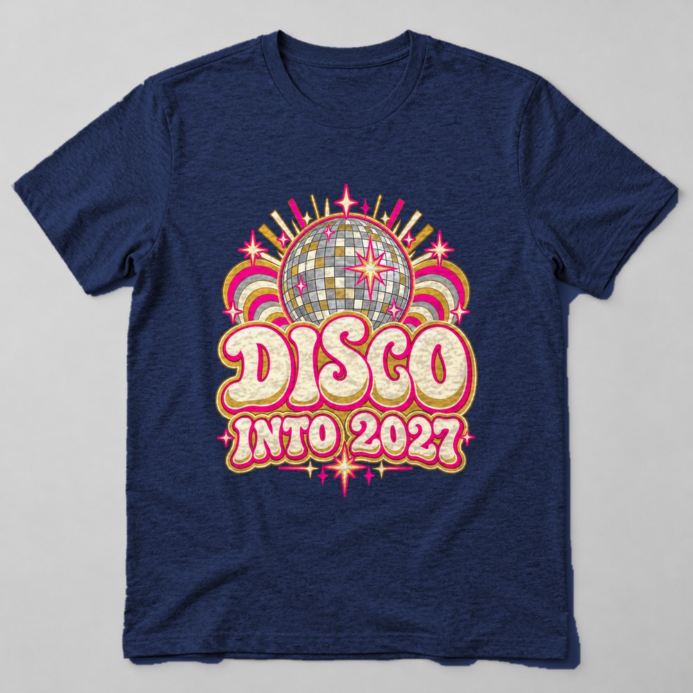 Disco Into 2027 T-Shirt in Navy
