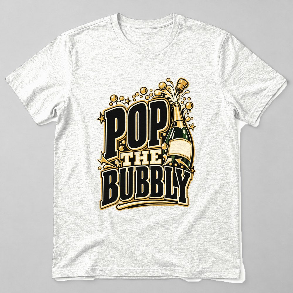 Pop the Bubbly T-Shirt in White