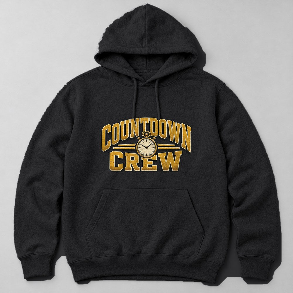 Countdown Crew Hoodie in Black