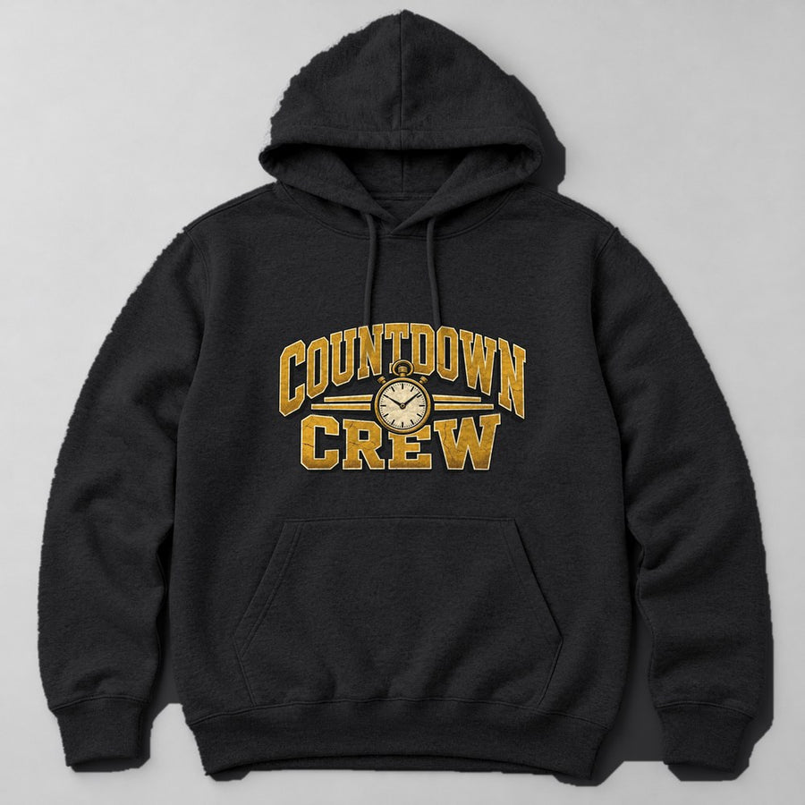Countdown Crew Hoodie in Black