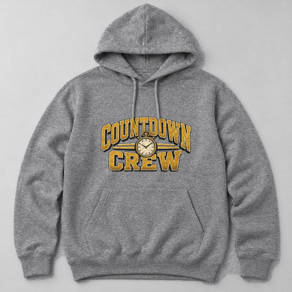 Countdown Crew Hoodie in Heather Grey
