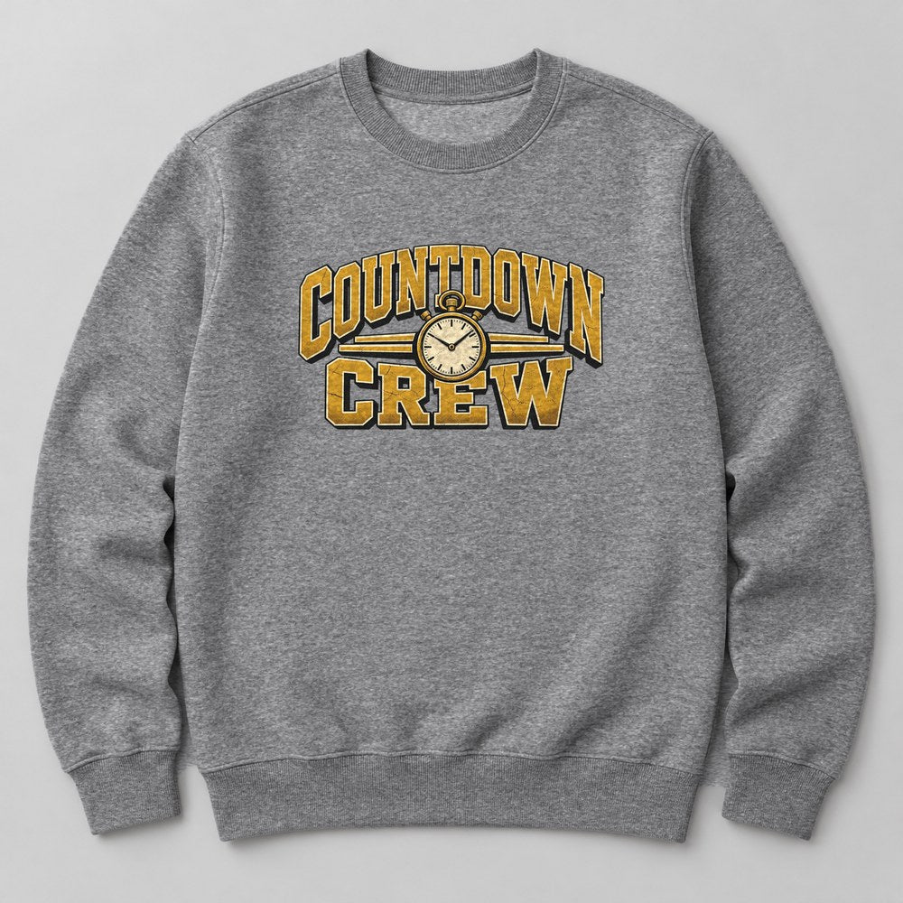 Countdown Crew Sweatshirt in Heather Grey