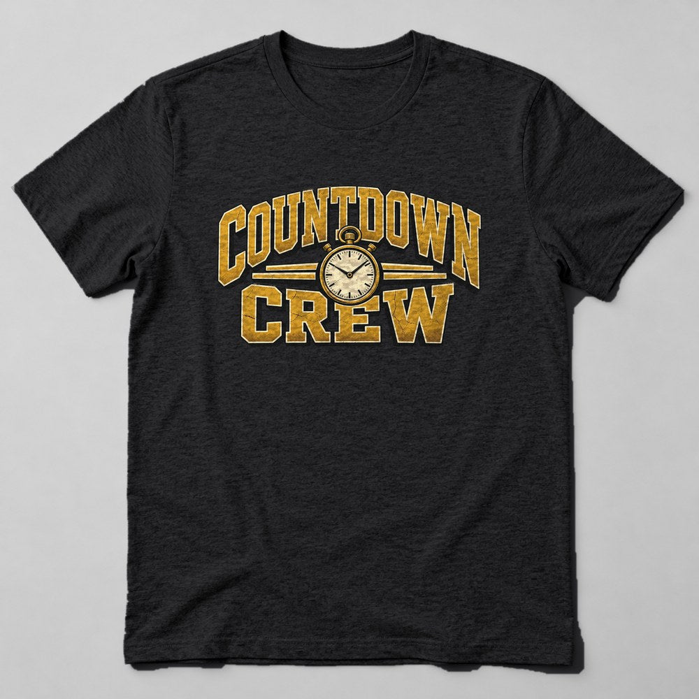 Countdown Crew T-Shirt in Black