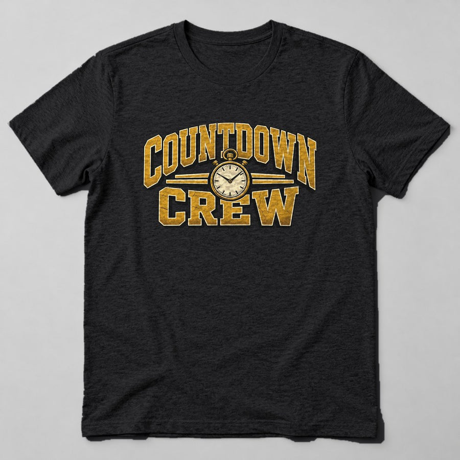 Countdown Crew T-Shirt in Black