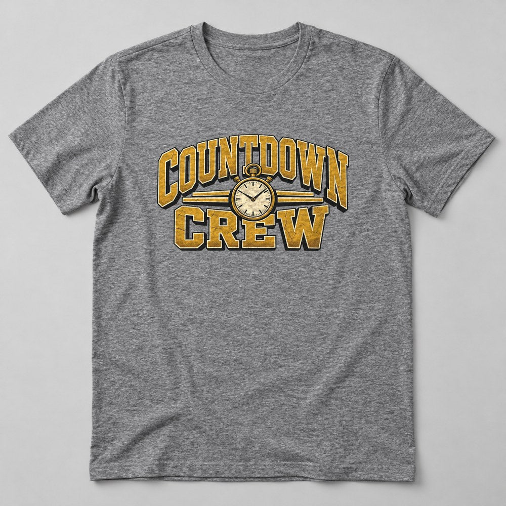 Countdown Crew T-Shirt in Heather Grey