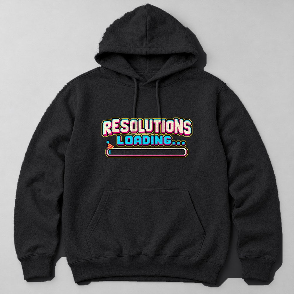 Resolutions Loading... Hoodie in Black