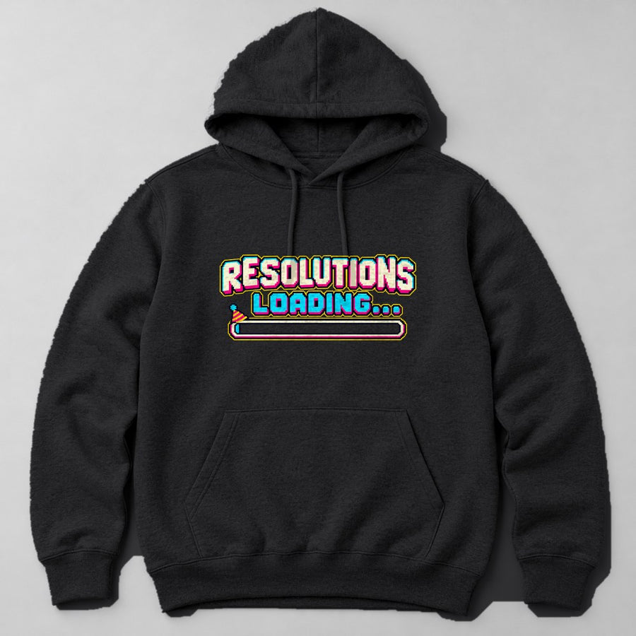 Resolutions Loading... Hoodie in Black