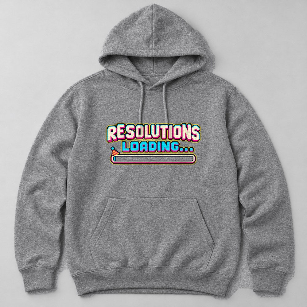 Resolutions Loading... Hoodie in Heather Grey