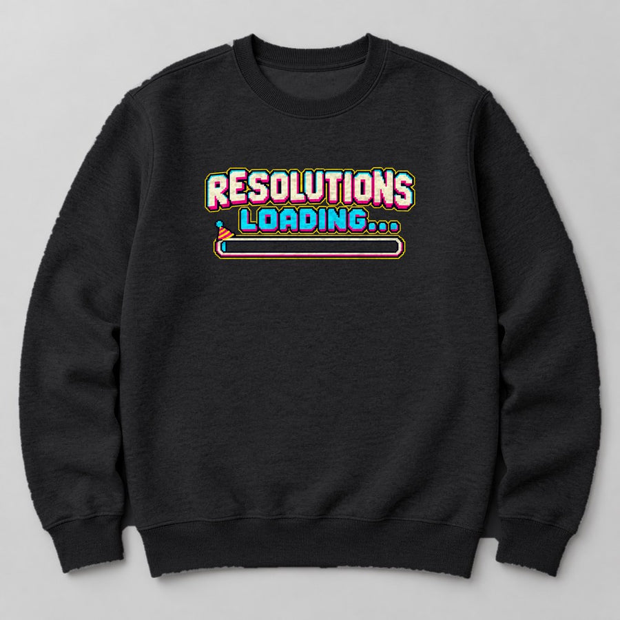 Resolutions Loading... Sweatshirt in Black