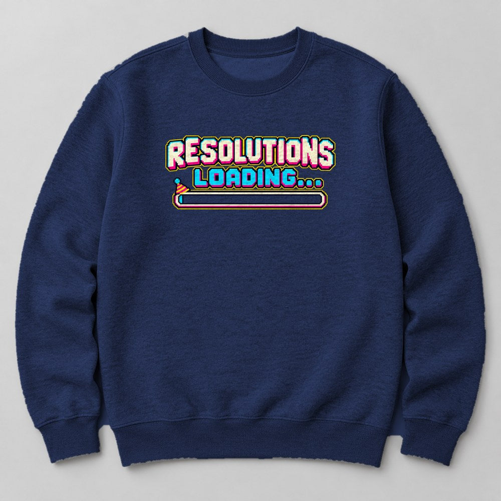 Resolutions Loading... Sweatshirt in Navy