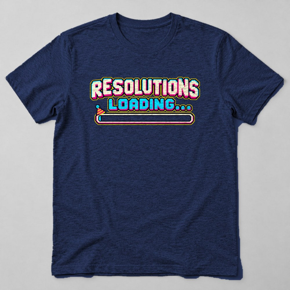 Resolutions Loading... T-Shirt in Navy
