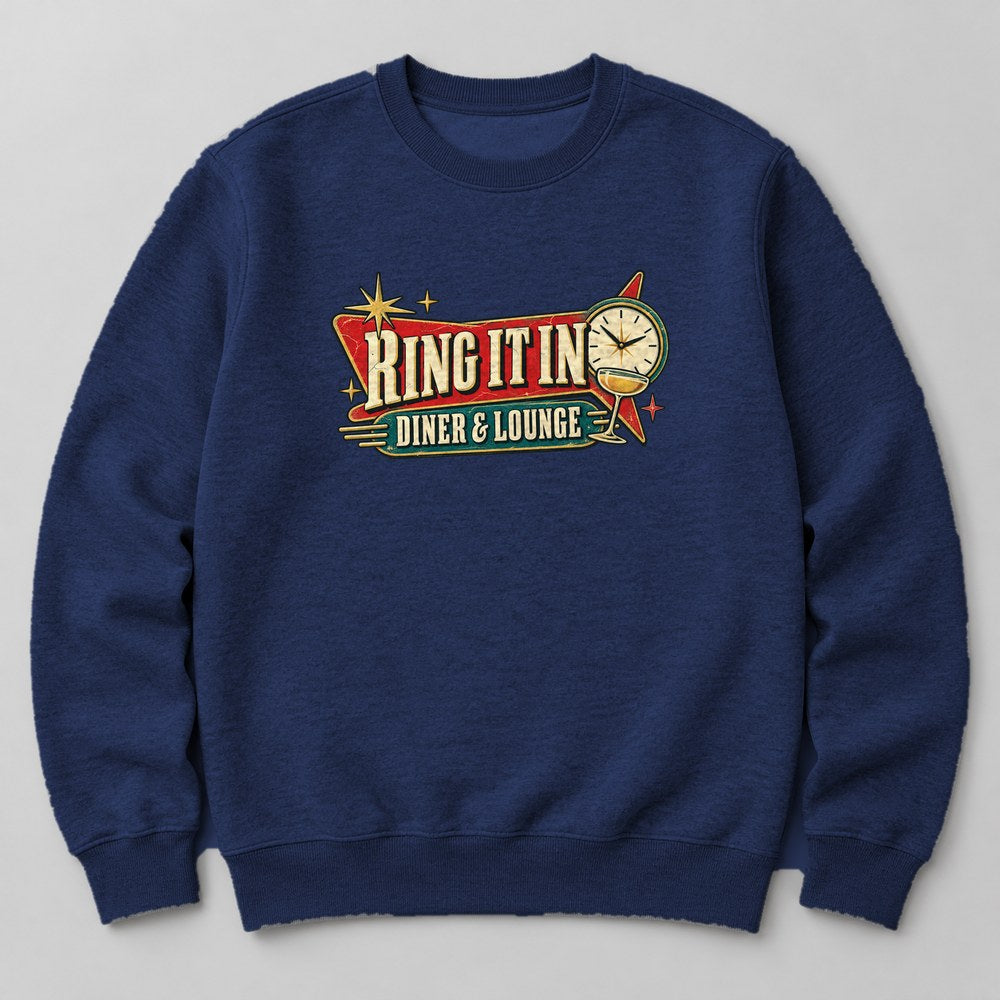 Ring It in Diner & Lounge Sweatshirt in Navy