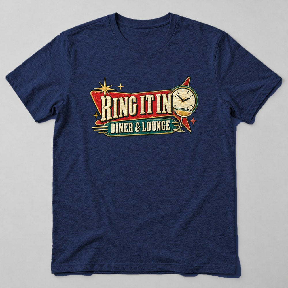Ring It in Diner & Lounge T-Shirt in Navy