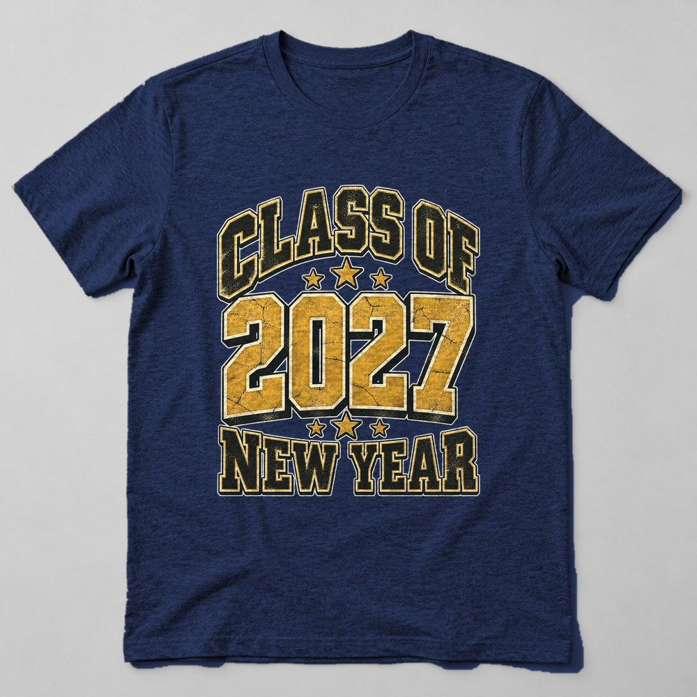 Class of 2027 New Year T-Shirt in Navy