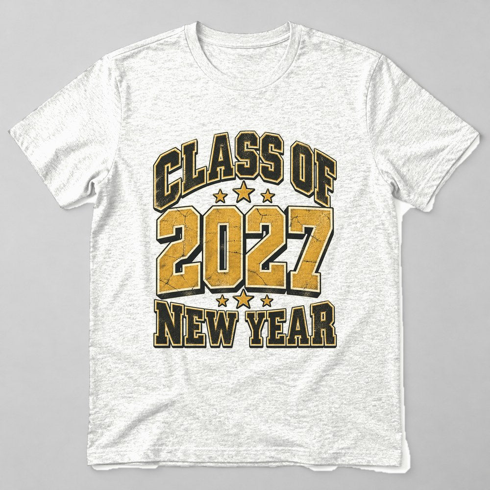 Class of 2027 New Year T-Shirt in White
