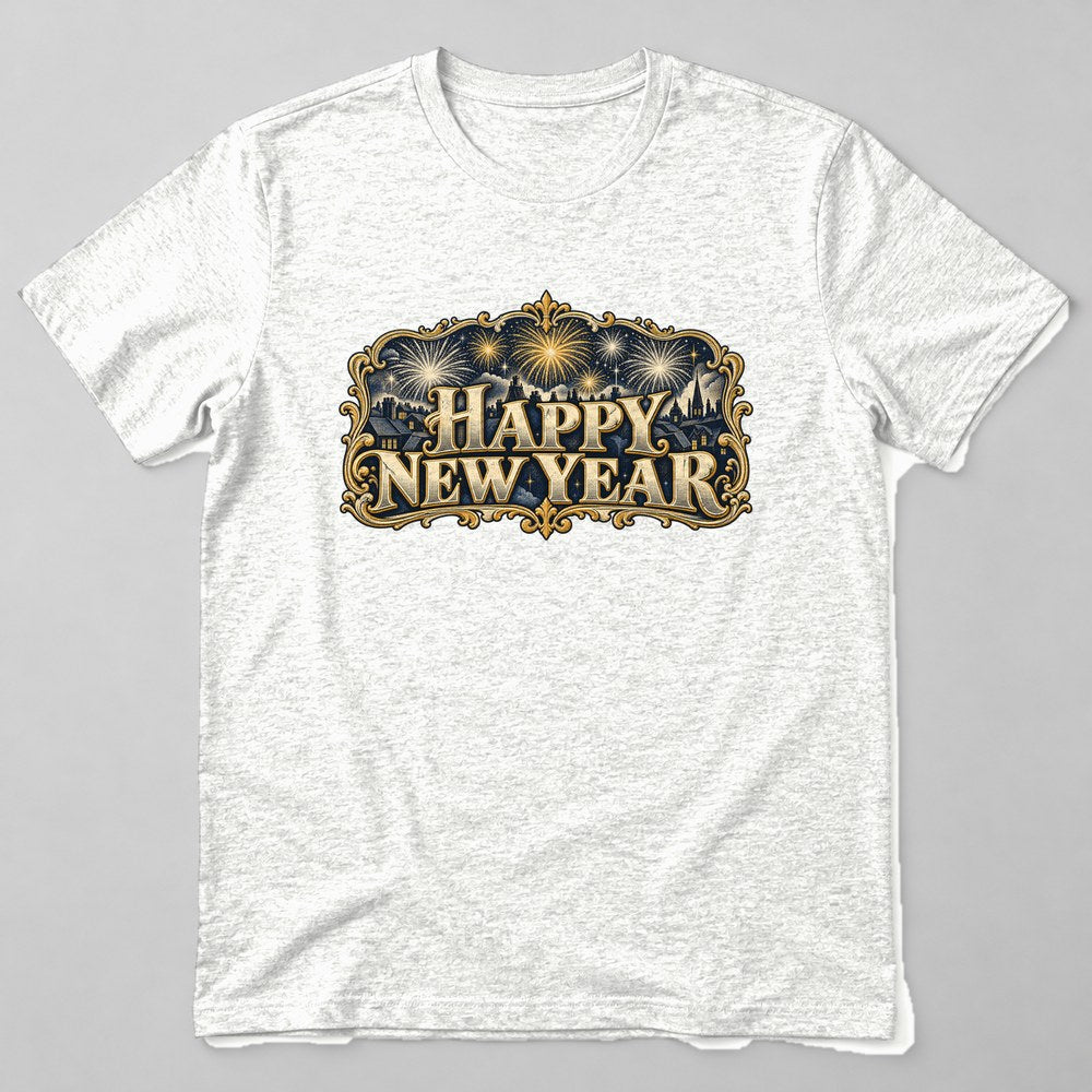 Happy New Year T-Shirt in White