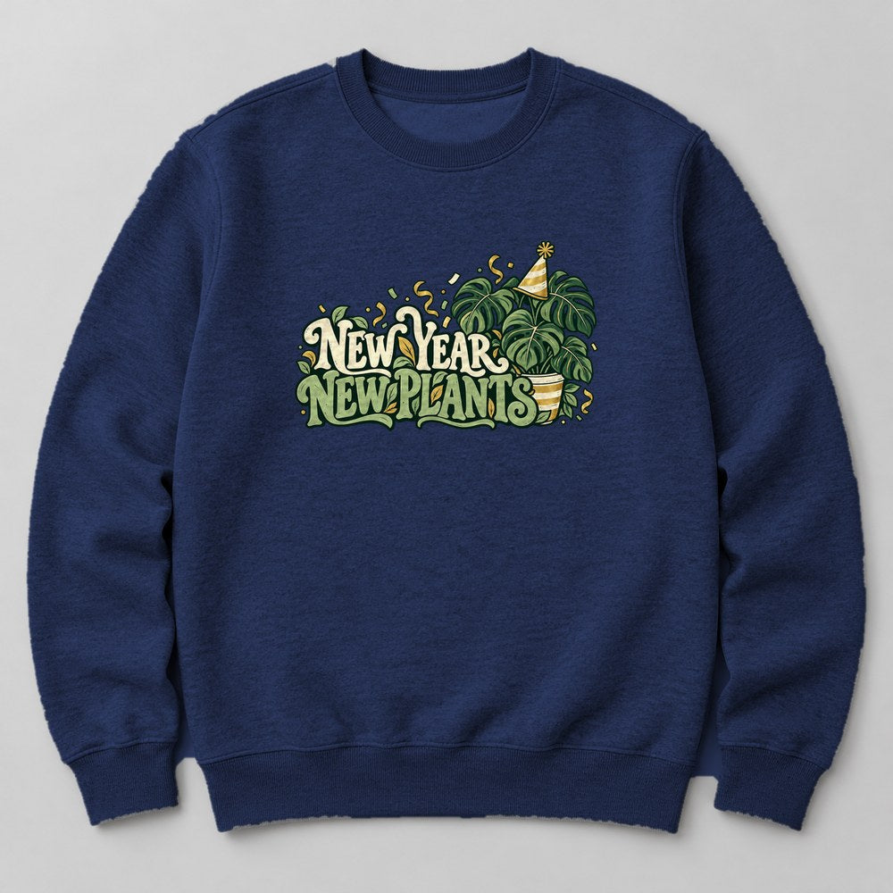 New Year New Plants Sweatshirt in Navy