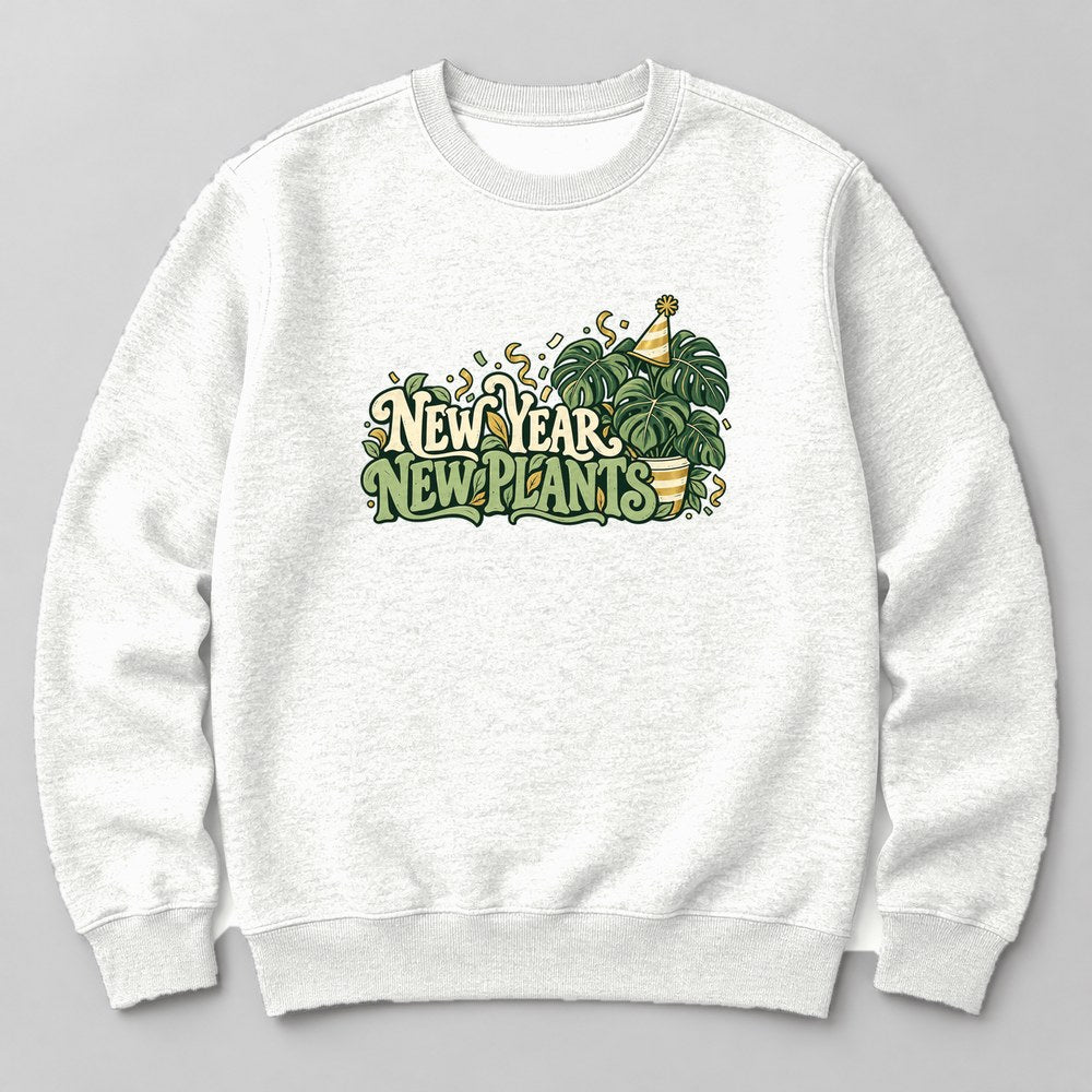 New Year New Plants Sweatshirt in White