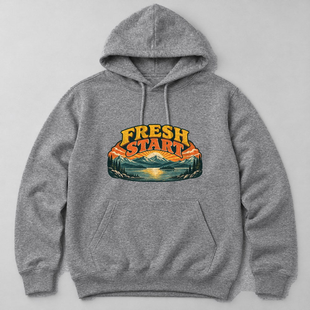 Fresh Start Hoodie in Heather Grey