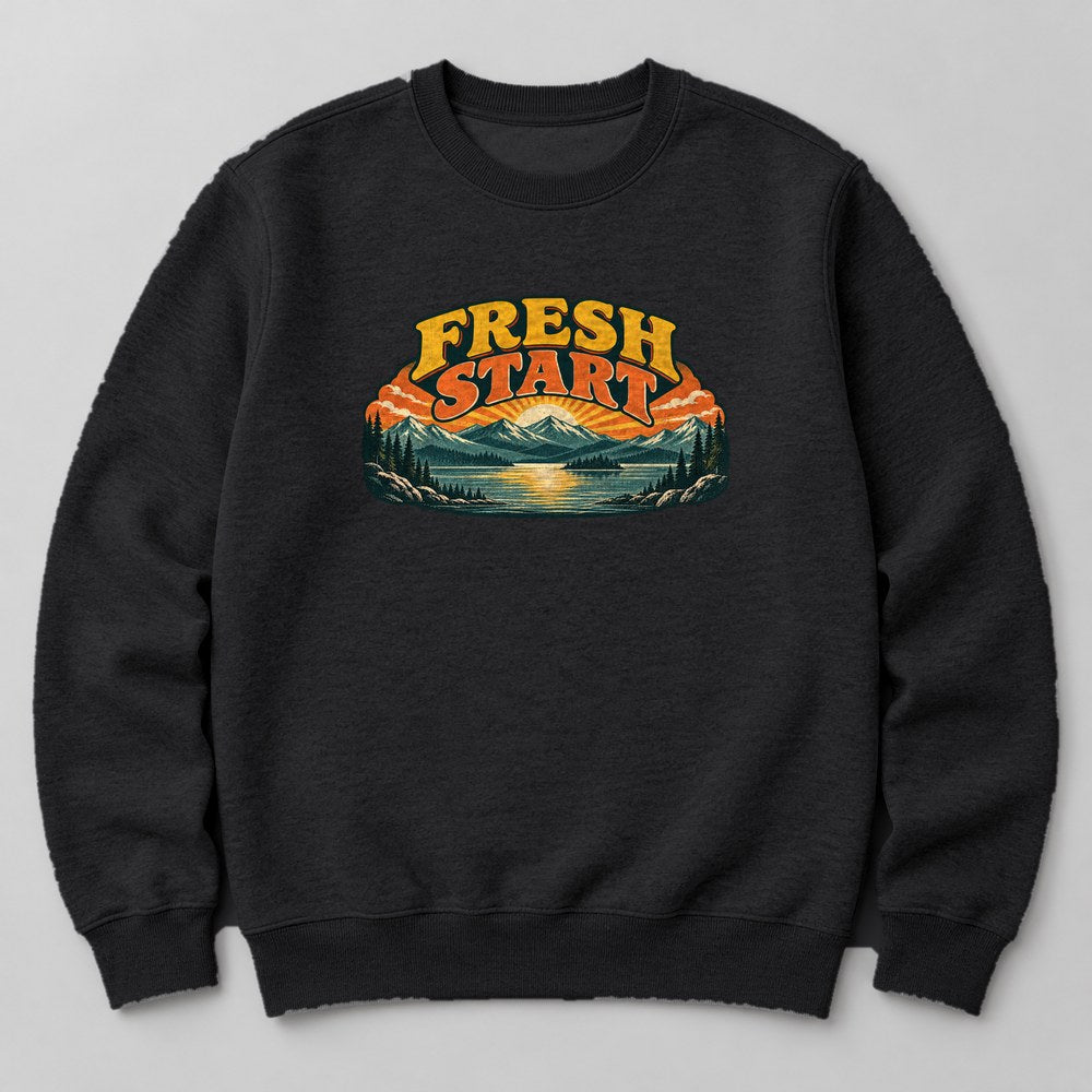 Fresh Start Sweatshirt in Black